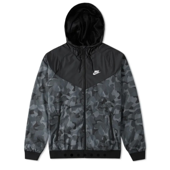 Nike Camo BADLANDS WINDRUNNER Jacket windbreaker mens sz L 823369-010 - Picture 2 of 11